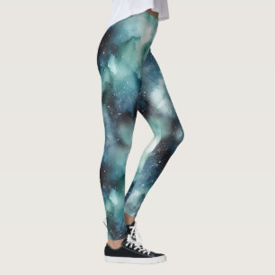 Abstract kosmisch landschapspatroon leggings
