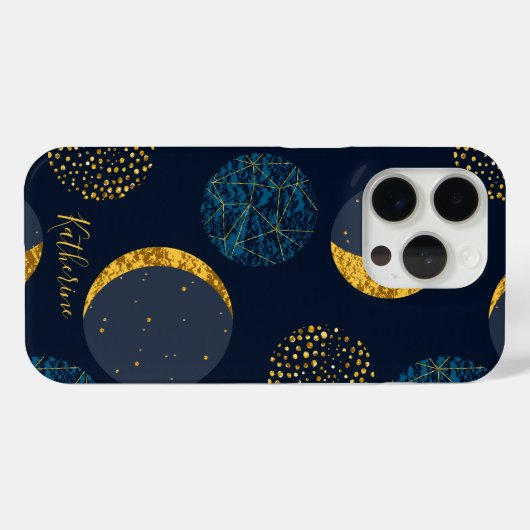 Abstract kosmisch patroon op maat Case-Mate iPhone case (Achterkant (horizontaal))