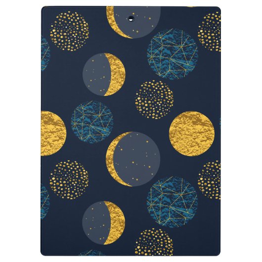 Abstract kosmisch patroon op maat klembord (Achterkant)