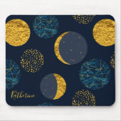 Abstract kosmisch patroon op maat muismat (Voorkant)