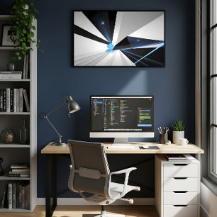 Abstract Kosmisch Portaal Poster