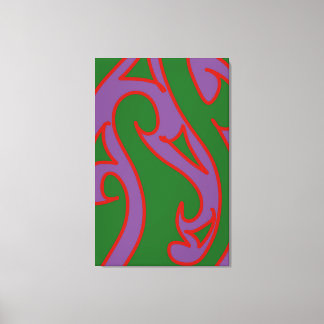 Abstract kowhaiwhai art by RRW  Canvas Afdruk