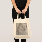 Abstract krabbelpen tekening grafische tote tas (Voorkant (product))