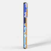 Abstract Krachtig Grafisch Blauw Turquoise Oranje  Case-Mate iPhone Case (Achterkant / Rechts)