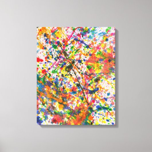 Abstract - Krijtje - Mardi Gras Canvas Afdruk (Voorkant)