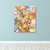 Abstract - Krijtje - Mardi Gras Canvas Afdruk (Insitu (Houten vloer))