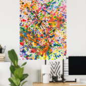 Abstract - Krijtje - Mardi Gras Poster (Thuiskantoor)