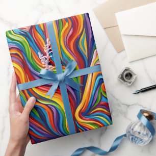 Abstract Kristal Regenboog Smelt Inpakpapier
