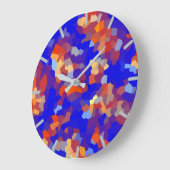 Abstract kristalpatroon grote klok (Hoek)