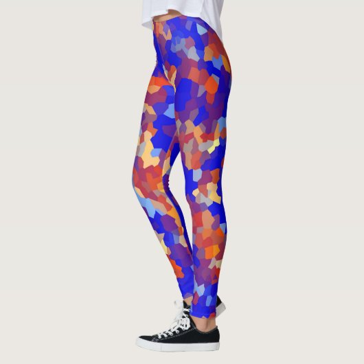 Abstract kristalpatroon leggings (Links)