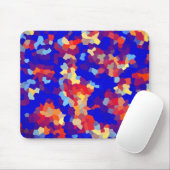 Abstract kristalpatroon muismat (Met muis)