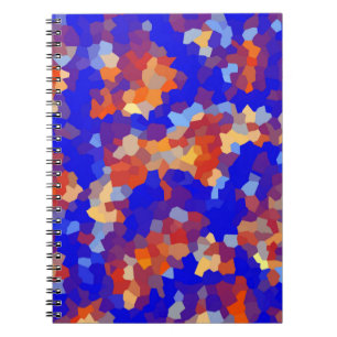 Abstract kristalpatroon notitieboek