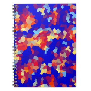 Abstract kristalpatroon notitieboek