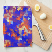 Abstract kristalpatroon theedoek (Quarter Fold)