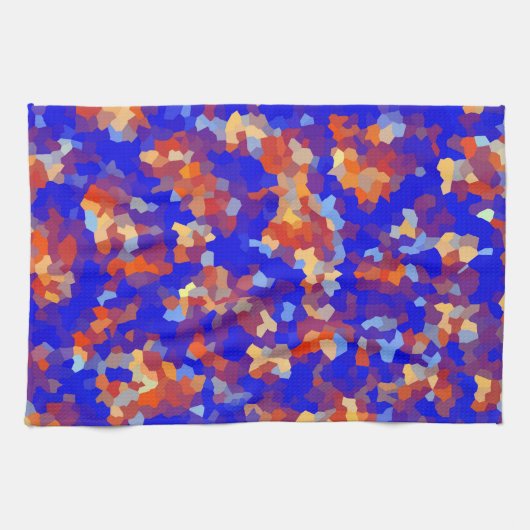 Abstract kristalpatroon theedoek (Horizontaal)