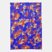 Abstract kristalpatroon theedoek (Verticaal)
