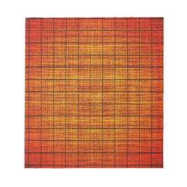 Abstract Kroesjatch Oranje en zwart Notitieblok