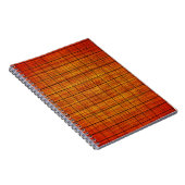 Abstract Kroesjatch Oranje en zwart Notitieboek (Rechterzijde)