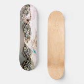Abstract krokodille Eyes Skateboard (Voorkant)