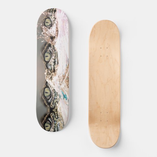 Abstract krokodille Eyes Skateboard (Voorkant)