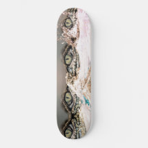 Abstract krokodille Eyes Skateboard