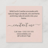 Abstract kruidenkaars en Visitekaartje van zeep (Achterkant)