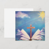 Abstract Kruis & Bijbel Kaart (Voorkant / Achterkant)