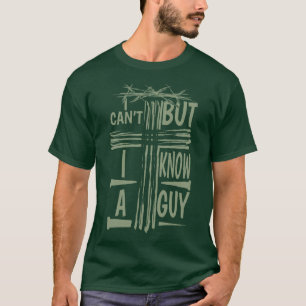 Abstract Kruis en Kroon Ik Ken Een Kerel T-shirt