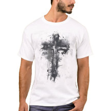 Abstract kruis met bijbelvers