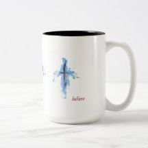 Abstract kruis op 15 oz mok