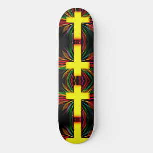 Abstract kruisje persoonlijk skateboard