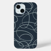 Abstract Krullende Wingerd | Minimalistische Lijnk Case-Mate iPhone Case (Achterkant)