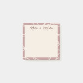 Abstract Krullende Wingerd Moderne Notities & Krab Post-it® Notes (Voorkant)