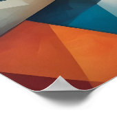 Abstract kubisme kunst | Gautama Buddha Poster (Hoek)