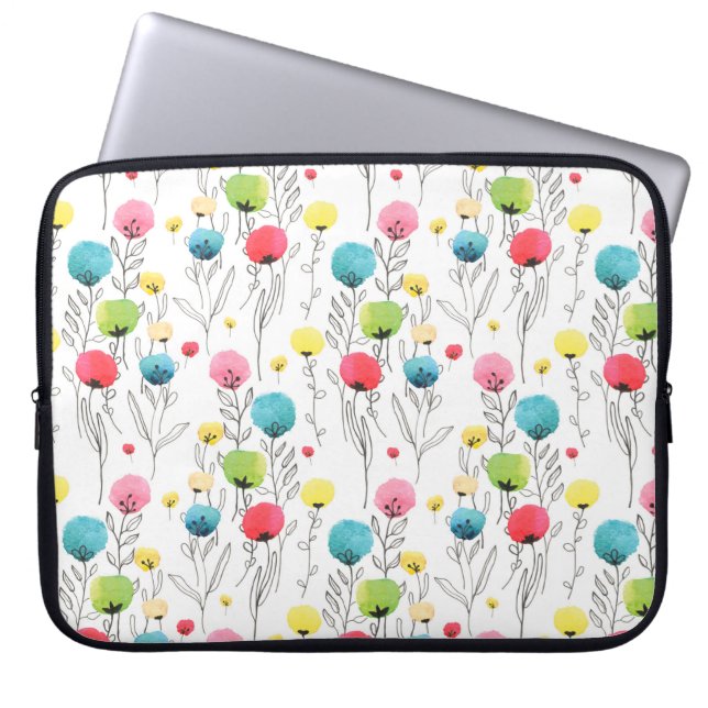 abstract, kunst, artistiek, achtergrond, achtergro laptop sleeve (Voorkant)