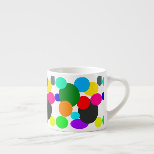 Abstract Kunst Bleek Turquoise Green Blue White Espresso Kop (Rechts)