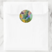 Abstract Kunst Bloemenveld Ronde Sticker (Tas)