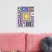 Abstract Kunst Canvas Afdruk (Insitu (Woonkamer))