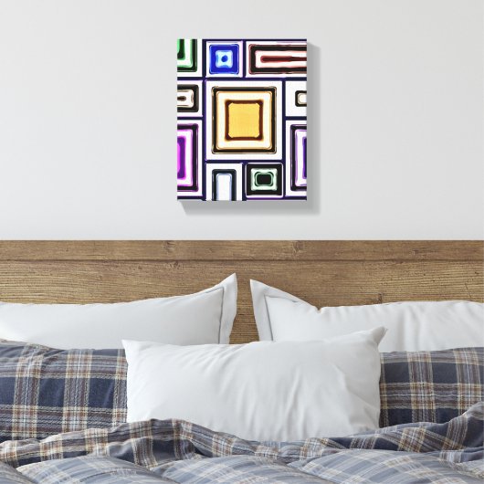 Abstract Kunst Canvas Afdruk (Insitu (Slaapkamer))