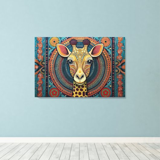 Abstract kunst canvasprint canvas afdruk (Insitu (Houten vloer))