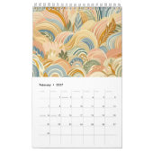 Abstract kunst collectie kalender (Feb 2027)