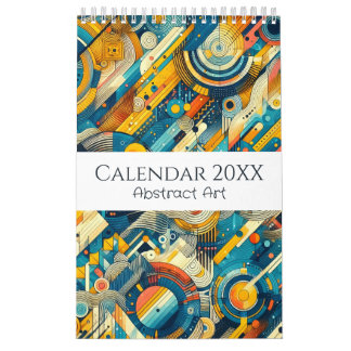 Abstract kunst collectie kalender