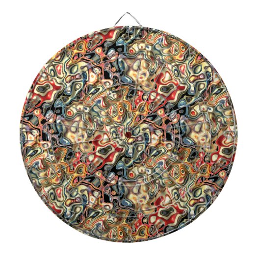 Abstract Kunst Dartbord (Voorkant)
