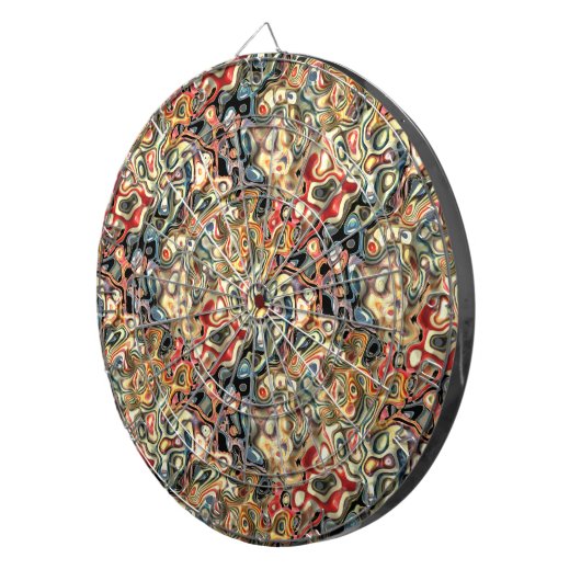 Abstract Kunst Dartbord (Voorkant Rechts)