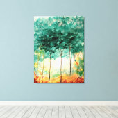 Abstract Kunst Landschap Grote Originele Kunst Dec Canvas Afdruk (Insitu (Houten vloer))