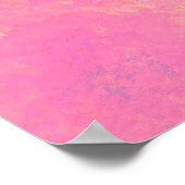 Abstract Kunst Landschap Schilderij Roze Bruin Ora Poster (Hoek)
