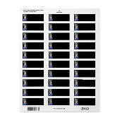 Abstract Kunst Retouradreslabel Etiket (Full Sheet)