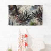 Abstract Kunst Stoffen Banner (Insitu)