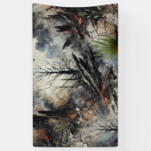 Abstract Kunst Stoffen Banner (Verticaal)