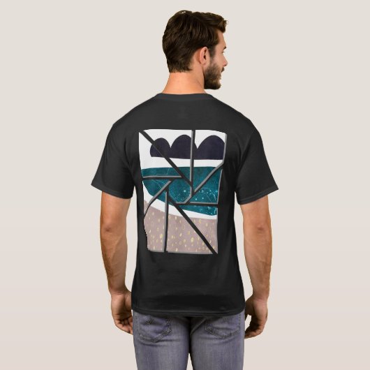 abstract kunst t-shirt (Achterkant volledig)